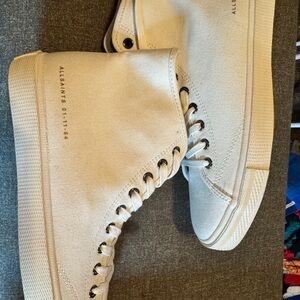 All Saints Cream Sneakers Minimalist Design